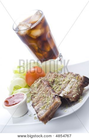อเมริกันสดซี่โครง Sausace บาบีคิวออริกาโน