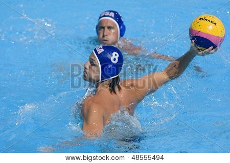 Heinäkuu 01 2009; Italia Rooma USA joukkuepelaaja Anthony Azevedo 13 Fina mm Uinnin-kisat