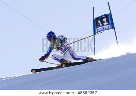 SOELDEN AUSTRIA 26 OCT, Jean-Baptiste Grange FRA w race slalom gigant męskie na Ret