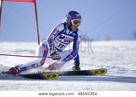 SOELDEN AUSTRIA 25 OCT, Ingrid Jaquemod FRA w torze slalom gigant kobiet przez Retten