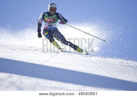 SOELDEN AUSTRIA OCT 26, Jake Zamansky USA w wyścigu slalom gigant w Rettenbach męskie