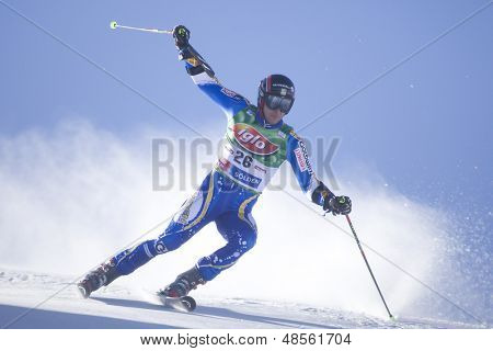 SOELDEN AUSTRIA 26 OCT, Markus Larsson SWE w wyścigu slalom gigant męskie w Rettenbac