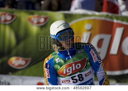 SOELDEN AUSTRIA 26 OCT, Niklas Rainer SWE w wyścigu slalom gigant w Rettenbach męskie