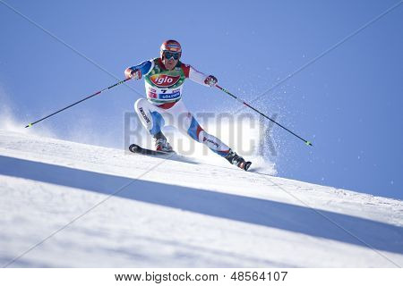 SOELDEN ออสเตรีย 26 oct, Didier Cuche สุ่ยแข่งขันในการแข่งขันสลาลอมยักษ์ในขณะที่การ Rettenbach 