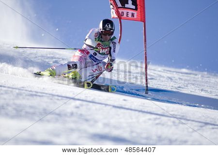 SOELDEN AUSTRIA OCT 26, Christoph Gruber AUT concorrenti nella gara di slalom gigante mens presso il Rettenb