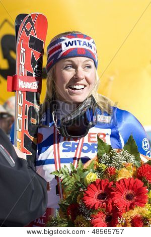 OCT 25, SOELDEN Rakousko Chemmy Alcott 10 místo v závodě obří slalom ženy g Rettenbach