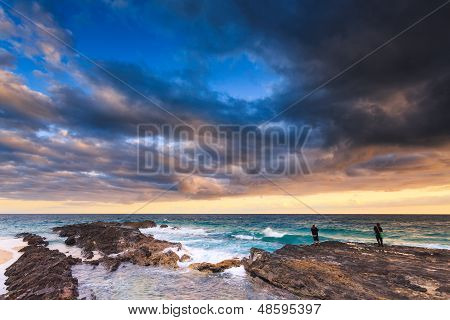 Australian Beach At Sunrise