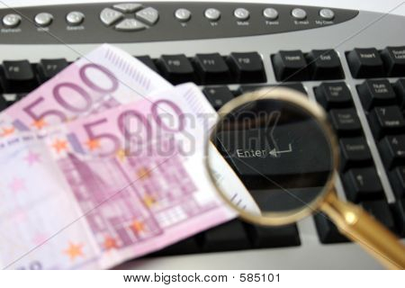 Enter Keyboard With Clack And Cash Euro