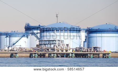 petrochemical industrial plant