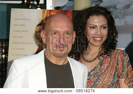 HOLLYWOOD - JULY 19: Ben Kingsley and friend at the Los Angeles Premiere of 