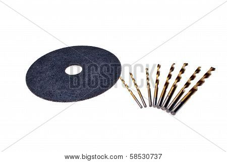 Abrasive Disc And Drill For Metal
