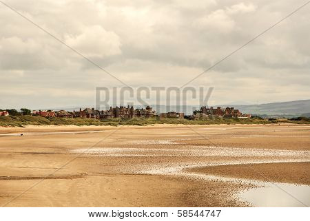 View Of The Town Of Troon In Scotland