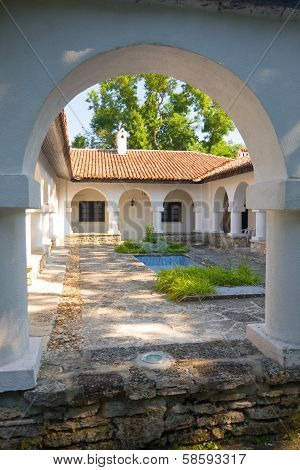 Courtyard With Swimming Pool, Gardens In Balchik, Bulgaria