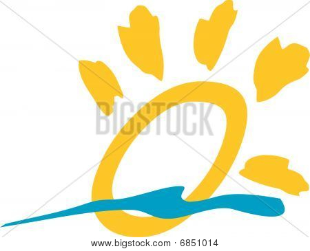 Stiliseret solen symbol