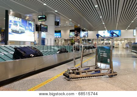 KUALA LUMPUR-APRIL 23: airport interior on April 23, 2014 in Kuala Lumpur, Malaysia. KLIA is Malaysia's main international airport and one of the major airports of South East Asia