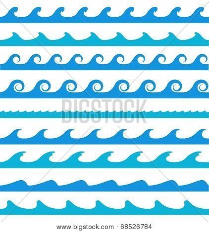 Blue Wave Patterns
