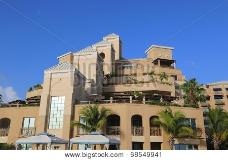 : The Ritz-Carlton Grand Cayman luxury resort located on the Seven Miles Beach