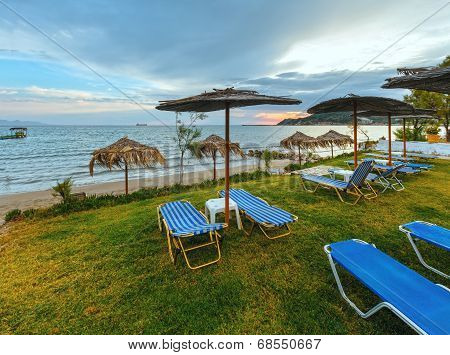Sunrise On Beach (alykes, Zakynthos, Greece)