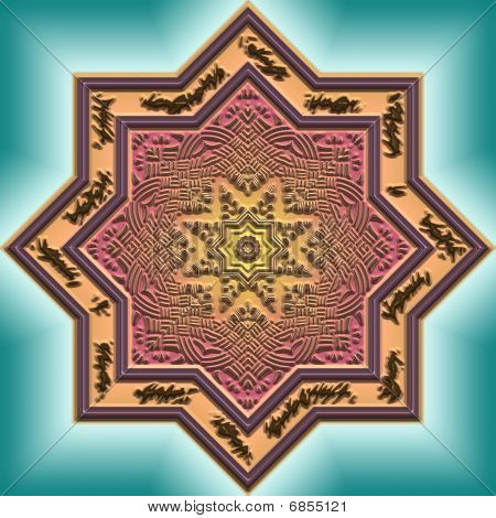 Mandala-östlichen abstract design