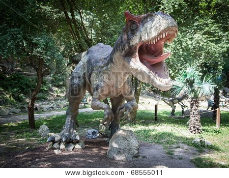 Realistic Model Of Dinosaur Allosaurus