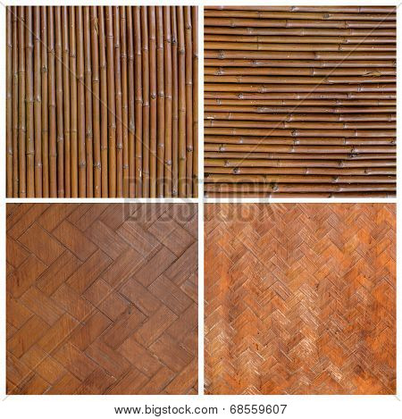 Native Thai style bamboo wall  Bamboo pattern basketry handmade