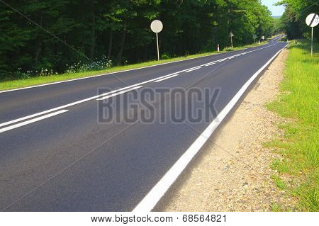 Asphalt road.