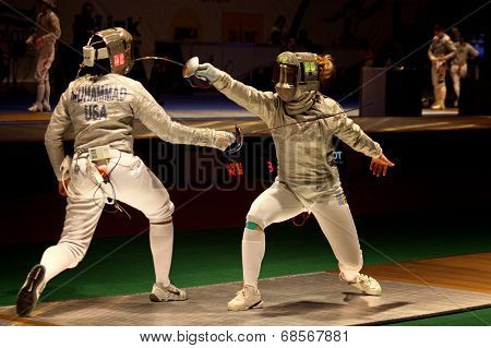 Womens Sabre Match Of World Fencing Championships