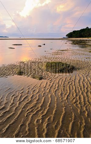 Sunrise At Hat Sai Ri Beach In Chumphon