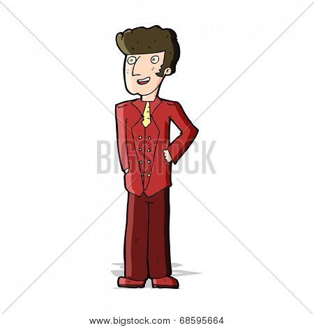 cartoon upperclass man