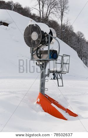 Snowgun Is On A Mountain.