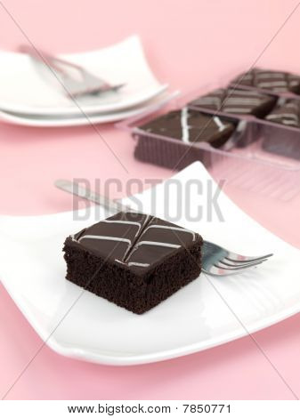 Chocolate Mud Cake výseče