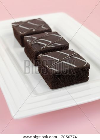 Chocolate Mud Cake výseče