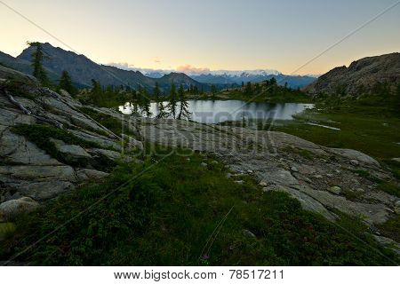 High Altitude Alpine Lake