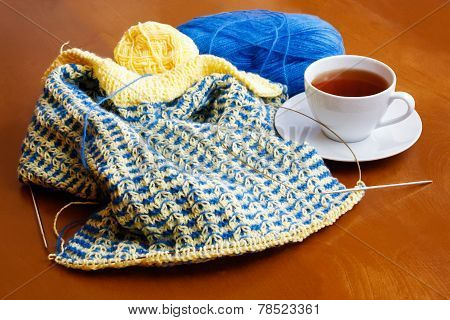 Cup Of Tea And Knitting