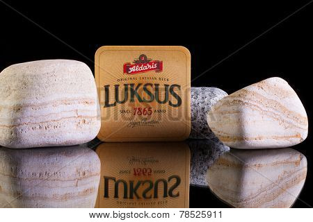 Beermat From Aldaris Luksus Beer