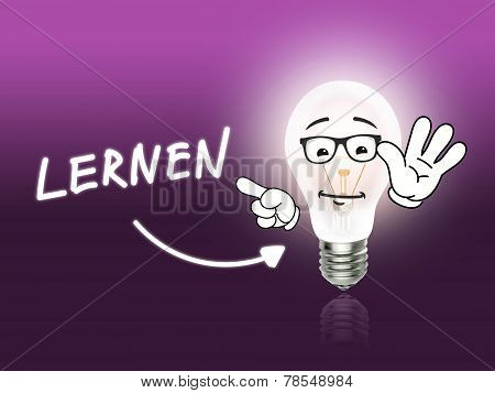 Lernen Bulb Lamp Energy Light Pink