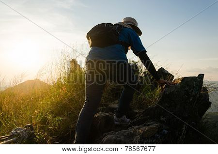 (khao Chang Puak) Mountains And Jungle In Thailand.