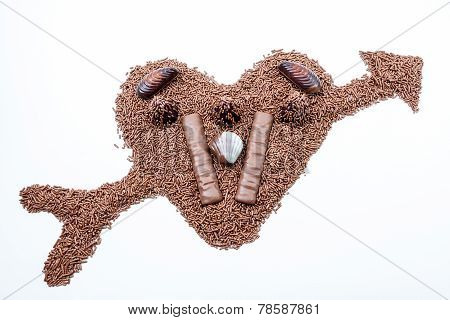 Chocolate In Heart