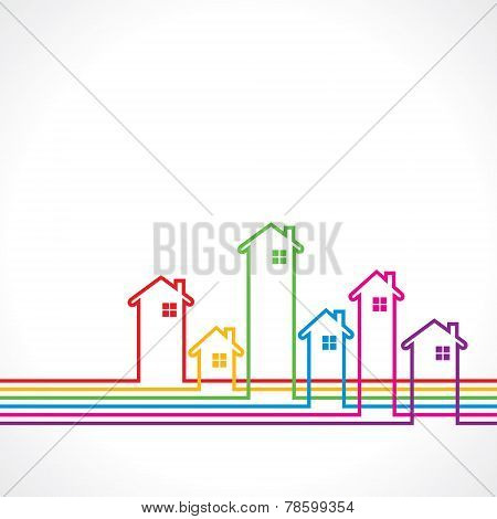Real Estate bakground for sale property concept stock vector