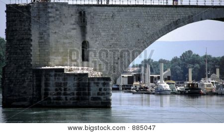 강 론 다리 아비뇽 프로방스 프랑스