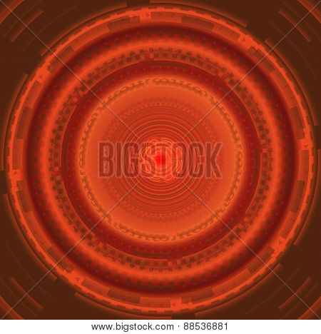 Abstract background with red circles