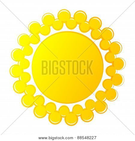 Abstract sun logo  icon. Vector.