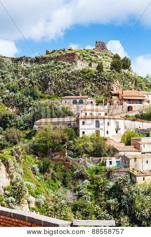 Ruin Of Church And Houses In Montain Town Savoca