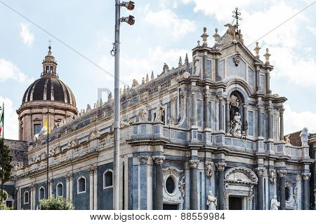 Saint Agatha Cathedral In Catania City, Sicily