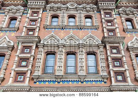 Facade Of The Church Of Saviour On Spilled Blood In St. Petersburg