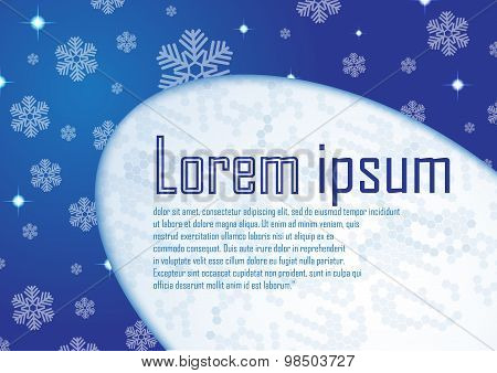 Abstract Certificate Blue Border Template Dynamic Winter Layout