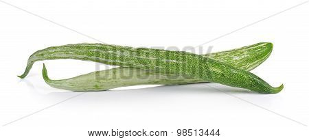 Snake Gourd On White Background