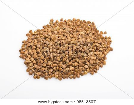Buckwheat isolated on  white background