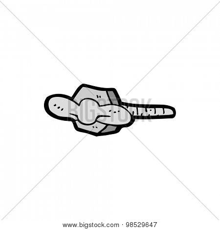 cartoon nut and bolt