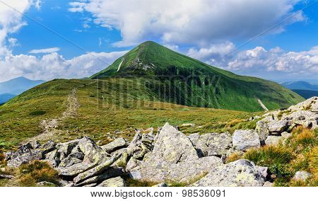 Goverla Mountain In Carpathian Mountains Ukraine